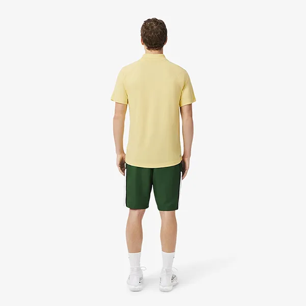 Áo Polo Len Nam Lacoste Men's Regular Fit UV Protect Golf DH3201 - 107 Màu Vàng Size 3