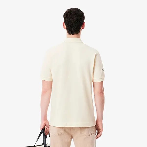 Áo Polo Nam Lacoste Men's Shirt L.12.12 Classic Fit Made In France PH9760-XFJ Màu Trắng Ngà Size 5