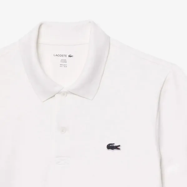 Áo Polo Nam Lacoste Regular Fit Cotton Polo Shirt DH8342 - 001 Màu Trắng Size 5