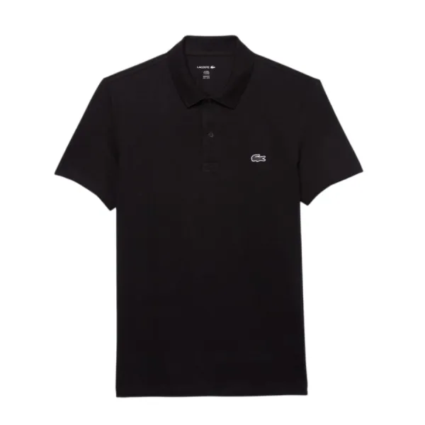 Áo Polo Nam Lacoste Regular Fit Cotton Polo Shirt DH8342 - 031 Màu Đen Size 4