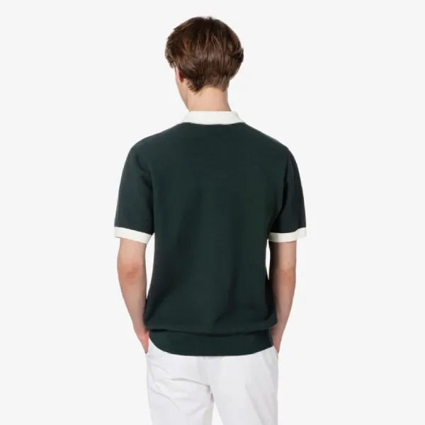 Áo Polo Nam Lacoste Regular Fit Green PH843E 132 Màu Xanh Rêu Đậm Size 3
