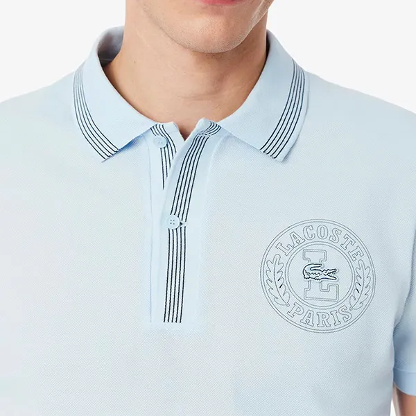Áo Polo Nam Lacoste Regular Fit L.12.12 Badge PH9960 - T01 Màu Xanh Nhạt Size 5