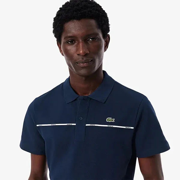 Áo Polo Nam Lacoste Regular Fit Logo Trim L.12.12 Polo Shirt PH9863 166 Màu Xanh Navy Size S