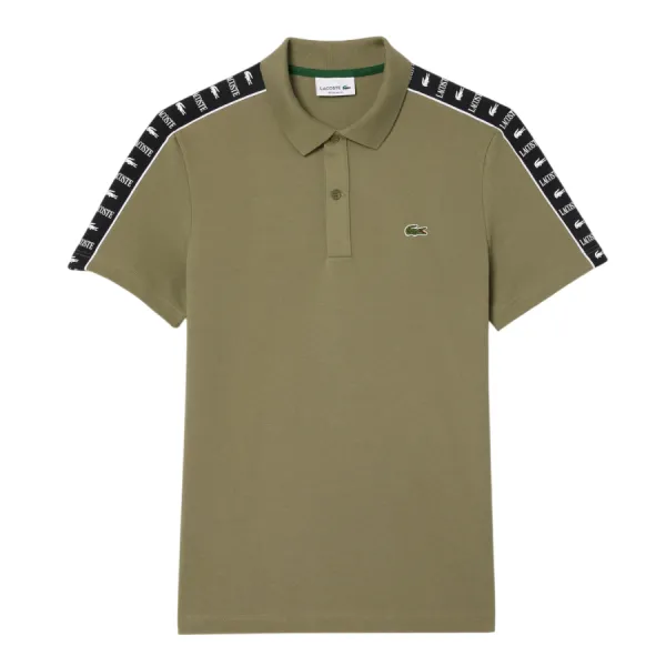 Áo Polo Nam Lacoste Regular Fit Stretch Petit Pique Polo Shirt PH7398 - BMY Màu Xanh Khaki Size 5