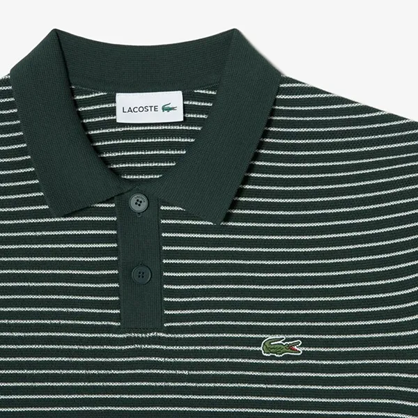 Áo Polo Nam Lacoste Regular Fit Striped Short Sleeve Sweate PH296E 132 Màu Xanh Lá Size 3
