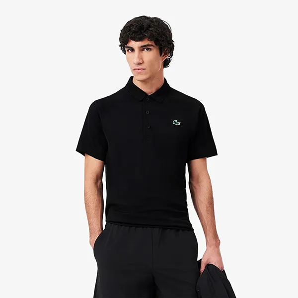 Áo Polo Nam Lacoste Regular Fit UV Protect Golf Polo Shirt DH3201 51 031 Màu Đen Size 3