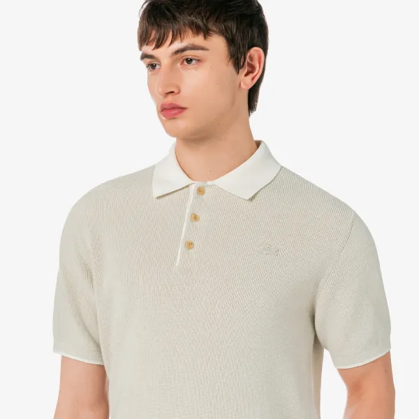 Áo Polo Nam Lacoste Short Sleeve Sweater Polo Shirt Regular Fit PH943E I18 Màu Beige Size 3