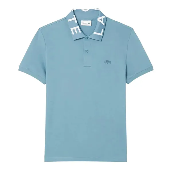 Áo Polo Nam Lacoste Slim Fit Jacquard Branded Polo Shirt PH9538 HD9 Màu Xanh Blue Size 6