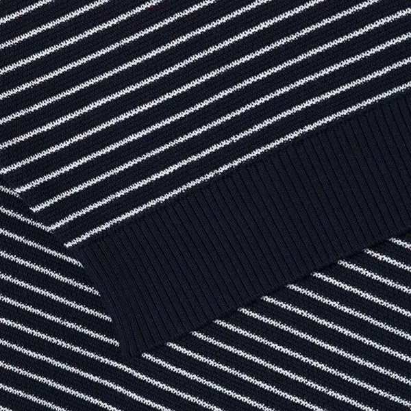 Áo Polo Nam Lacoste Striped Short Sleeve Sweater Regular Fit Polo Shirt PH296E 166 Màu Xanh Navy Size 3