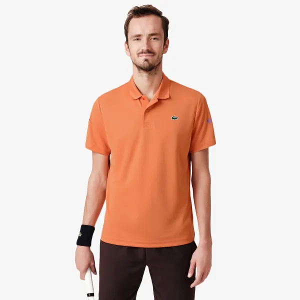Áo Polo Nam Lacoste Tennis x Daniil Medvedev Polo Shirt DH9985 52 IY0 Màu Cam Size 3