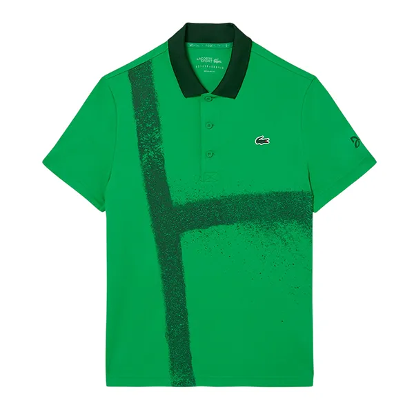 Áo Polo Nam Lacoste Tennis x Novak Djokovic DH8971 - SIW Màu Xanh Green Size 4