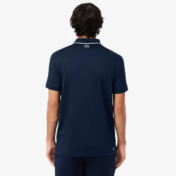 Áo Polo Nam Lacoste Ultra Dry Heritage DH0164 - 166 Màu Xanh Navy Size 3