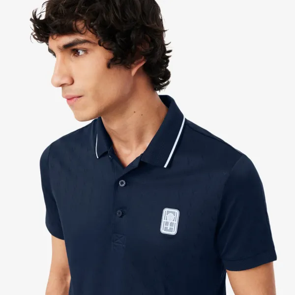 Áo Polo Nam Lacoste Ultra Dry Heritage DH0164 - 166 Màu Xanh Navy Size 3