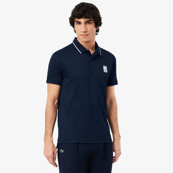Áo Polo Nam Lacoste Ultra Dry Heritage DH0164 - 166 Màu Xanh Navy Size 3