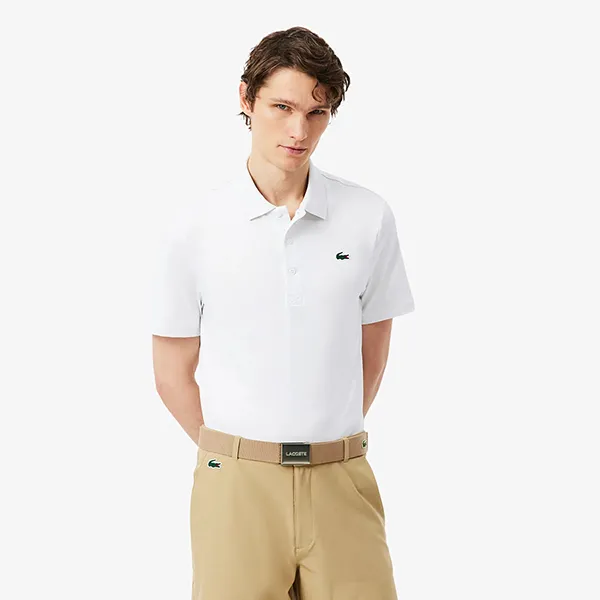 Áo Polo Nam Lacoste Ultra Dry Stretch Golf DH3189 - 001 Màu Trắng Size 3