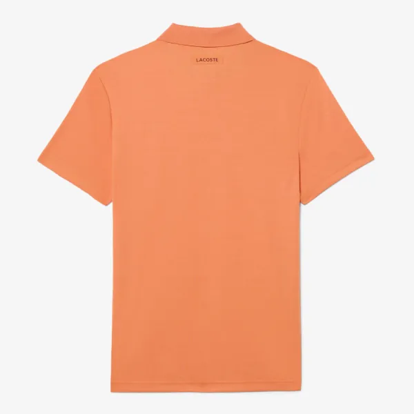 Áo Polo Nam Lacoste x Daniil Medvedev Men's Slim Fit Tennis DH9985 - IY0 Màu Cam Đất Size 3