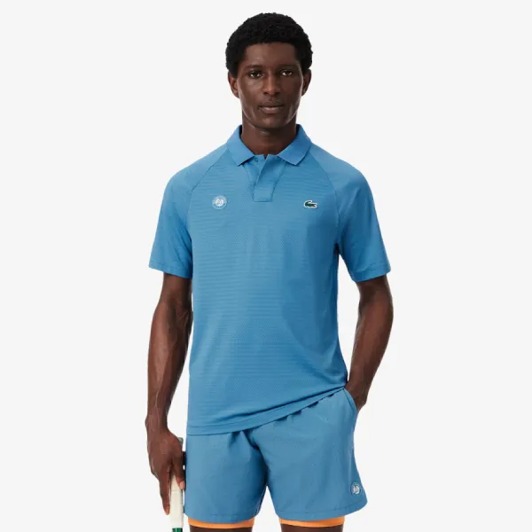 Áo Polo Nam Lacoste X Roland Garros Edition Tennis Polo Shirt DH0333 52 JBK Màu Xanh Blue Size 3