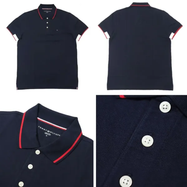 Áo Polo Nam Tommy Hilfiger Regular Fit Navy XM07207 DW5 Màu Xanh Navy Size M