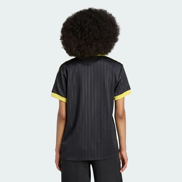 Áo Polo Nữ Adidas Football Jacquard Jersey Black JW2562 Màu Đen Vàng Size M