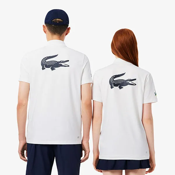 Áo Polo Unisex Lacoste Rolex Paris Masters Edition Ballboy DH5724-001 Màu Trắng Size 3
