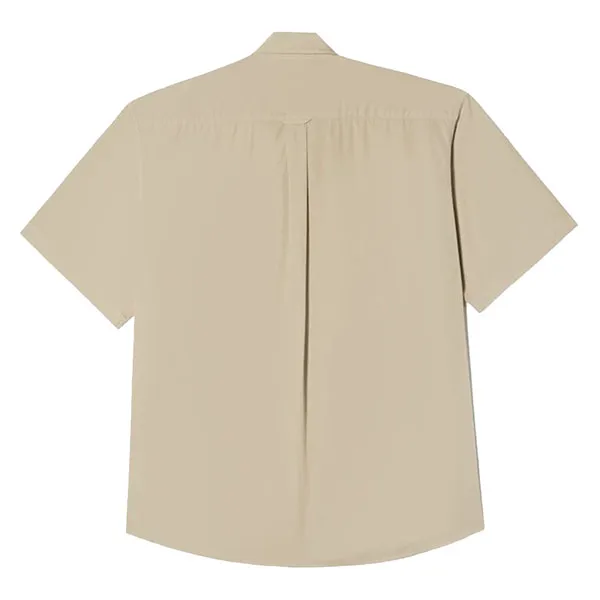Áo Sơ Mi Cộc Tay Nam Lacoste Short Sleeve Shirt CH0745-IT5 Màu Be Size 39