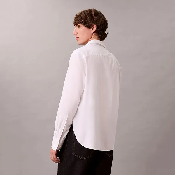 Áo Sơ Mi Nam Calvin Klein CK Long-Sleeved 4LB148G - 110 Màu Trắng Size XS