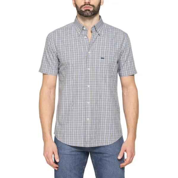 Áo Sơ Mi Nam Carrera Jeans 213C1230A_L015 Màu Xám Kẻ Size M