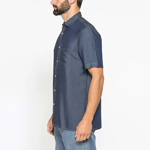 Áo Sơ Mi Nam Carrera Jeans Lyocell 211C1227A_700 Màu Xanh Đậm Size M