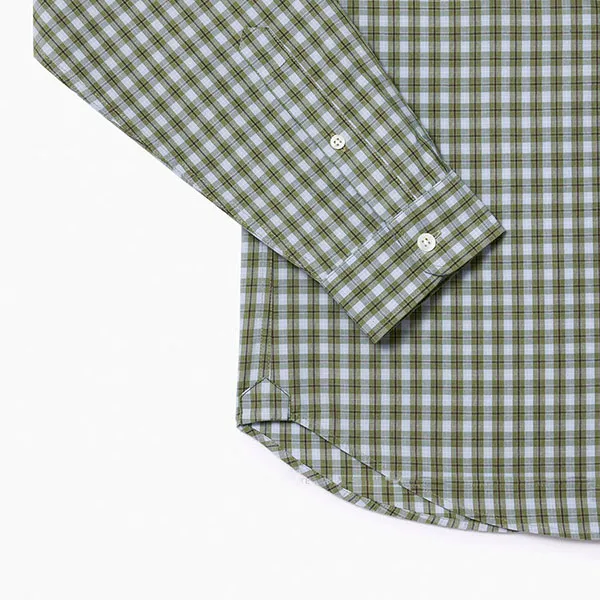 Áo Sơ Mi Nam Lacoste CH0894-IC3 Regular Fit Màu Xanh Kẻ Size 39