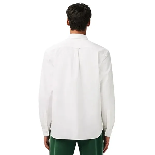 Áo Sơ Mi Nam Lacoste Regular Fit Cotton Oxford Shirt CH1911 - 001 Màu Trắng Size 41