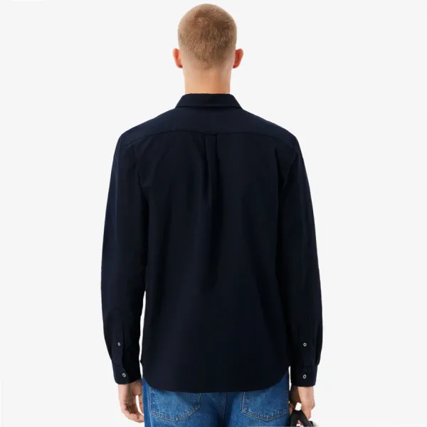 Áo Sơ Mi Nam Lacoste Regular Fit Long Sleeve Oxford Shirt CH6372 - F2W Màu Xanh Navy Size 38