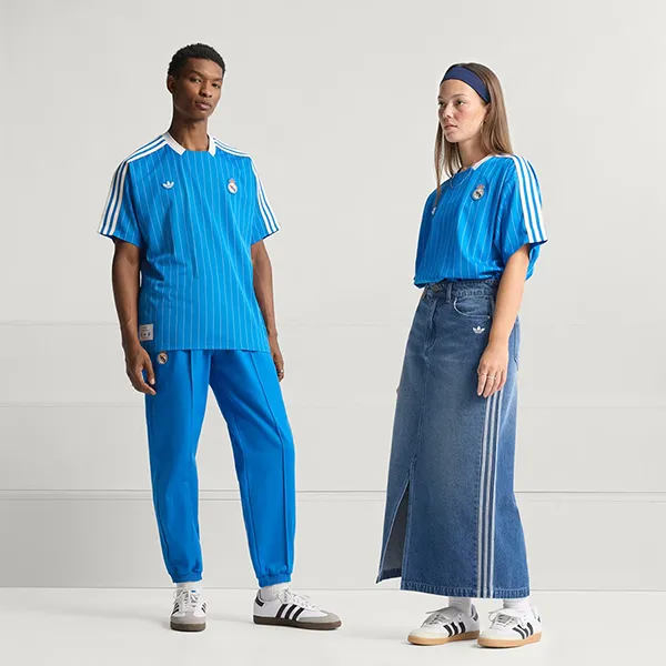 Áo Thun Bóng Đá Unisex Adidas Real Madrid Terrace Icons JN3060 Màu Xanh Blue Size S