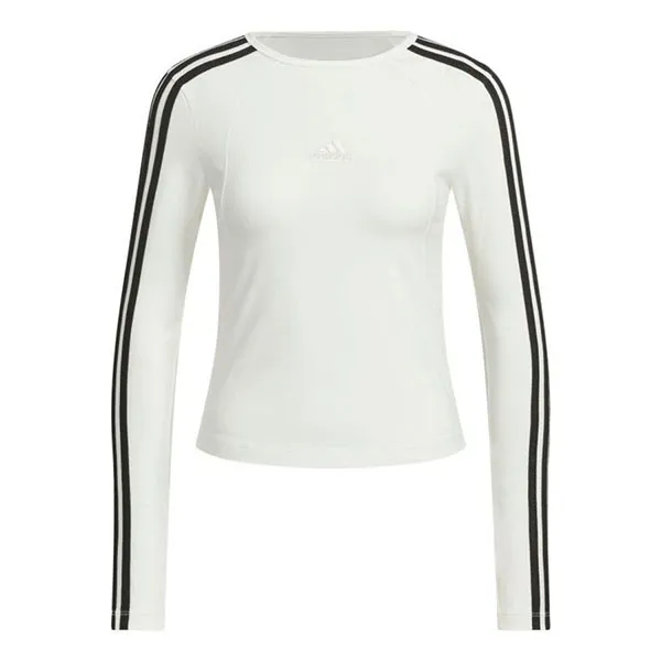 Áo Thun Dài Tay Nữ Adidas 3-Stripes Long Sleeves T-Shirt Asia Sizing White JW4643 Màu Trắng Size M
