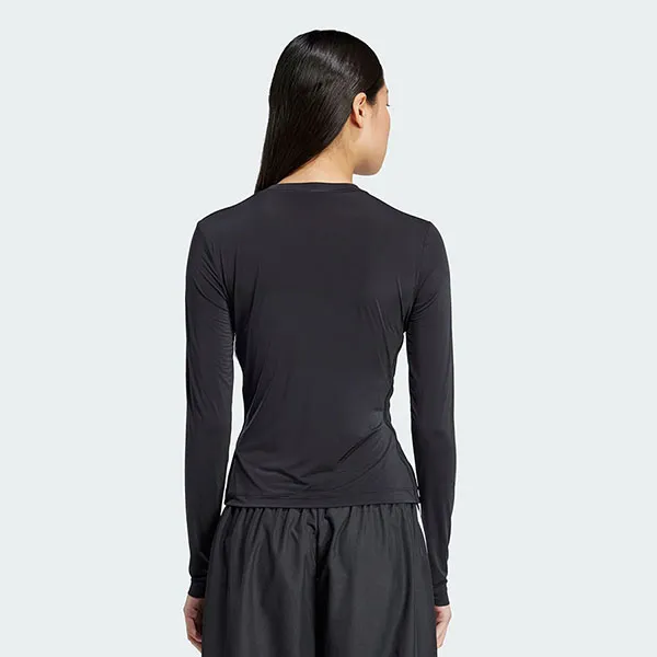 Áo Thun Dài Tay Nữ Adidas Adicolor Sheer 3-Stripes Long Sleeve Black JC5075 Màu Đen Size S