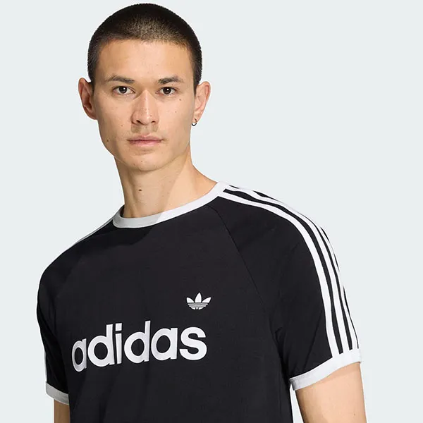 Áo Thun Nam Adidas 3-Stripes Ringer Black KF0417 Màu Đen Size S