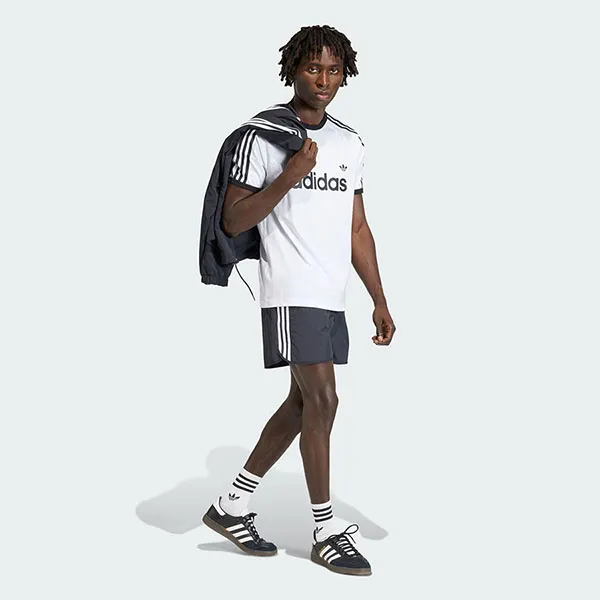 Áo Thun Nam Adidas 3 Stripes Ringer White KF0418 Màu Trắng Size S