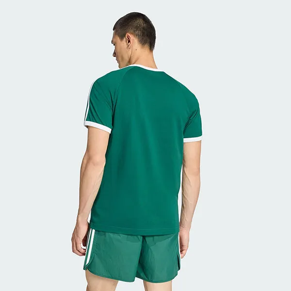 Áo Thun Nam Adidas 3-Stripes Slim Ringer T-Shirt KF0415 Màu Xanh Lá Size S