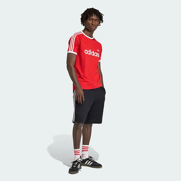Áo Thun Nam Adidas 3-Stripes Slim Ringer T-Shirt KF0416 Màu Đỏ Size S