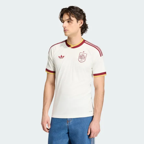 Áo Thun Nam Adidas Spain National Team Men's Away Jersey 26 JN4397 Tshirt Màu Trắng Size L