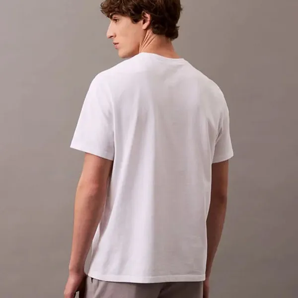 Áo Thun Nam Calvin Klein CK Embroiere Shiel Crewneck T-Shirt 4RB828G-110 Màu Trắng Size M
