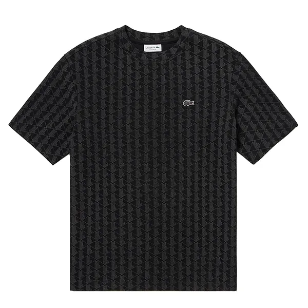 Áo Thun Nam Lacoste Indigo Pique Knit T-Shirt TH2787 99 031 Màu Đen Size M