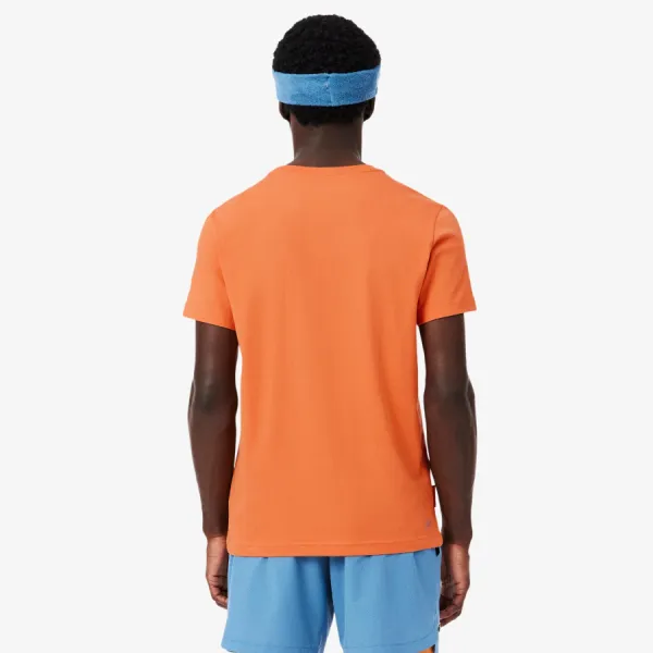 Áo Thun Nam Lacoste Men's Roland-Garros Edition Ultra Dry Tennis T-Shirt TH8309 - IY0 Màu Cam Size 4
