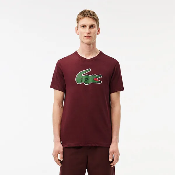 Áo Thun Nam Lacoste Ultra Dry Logo Sport T-Shirt TH7513 - IDC Màu Đỏ Đô Size 3