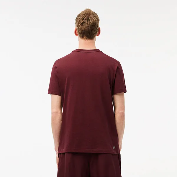 Áo Thun Nam Lacoste Ultra Dry Logo Sport T-Shirt TH7513 - IDC Màu Đỏ Đô Size 3