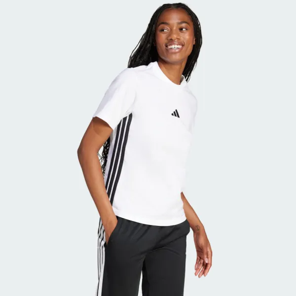 Áo Thun Nữ Adidas Cotton 3-Stripes Essentials White JD0844 Tshirt Màu Trắng Size L