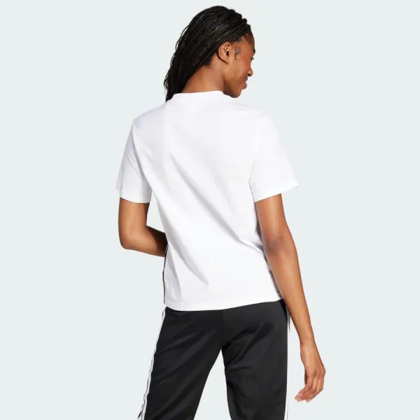 Áo Thun Nữ Adidas Cotton 3-Stripes Essentials White JD0844 Tshirt Màu Trắng Size L