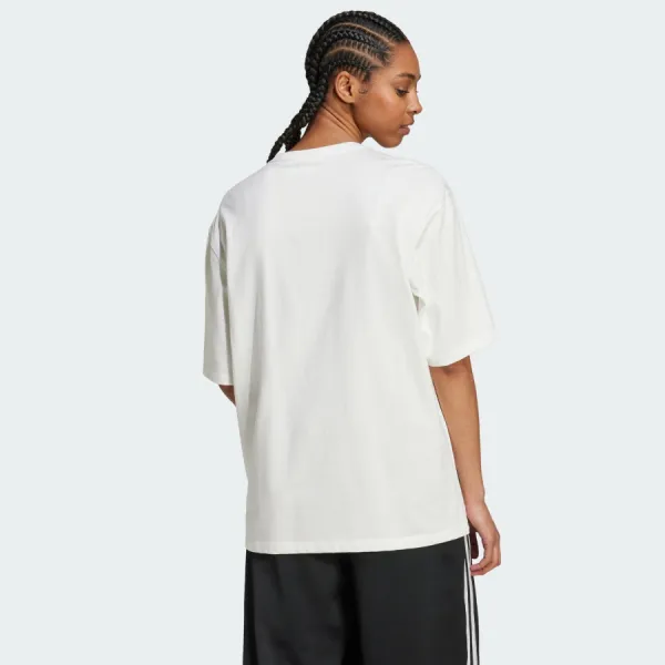 Áo Thun Nữ Adidas Essentials Boyfriend White JC8967 Tshirt Màu Trắng Size S