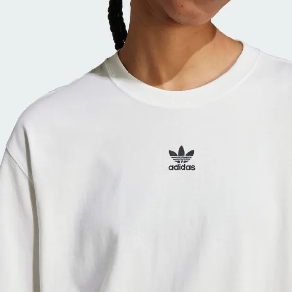 Áo Thun Nữ Adidas Essentials Boyfriend White JC8967 Tshirt Màu Trắng Size S