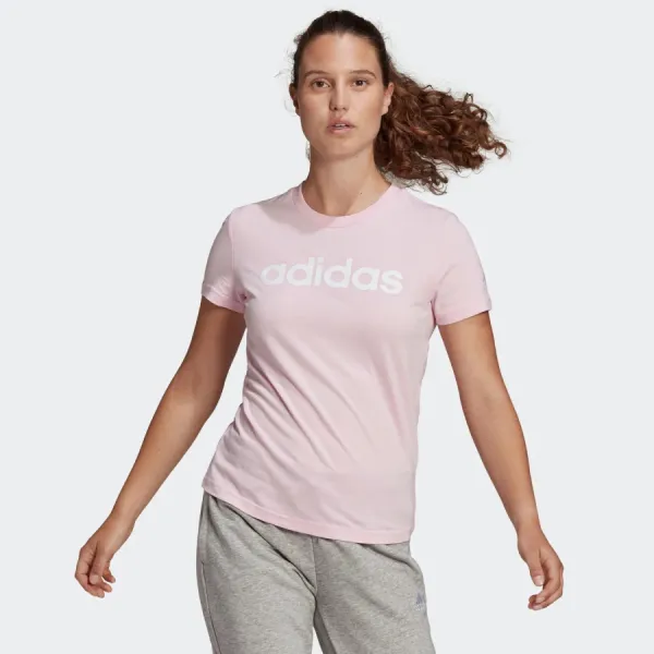 Áo Thun Nữ Adidas Essentials Slim Logo Tee Pink GL0771 Tshirt Màu Hồng Size S