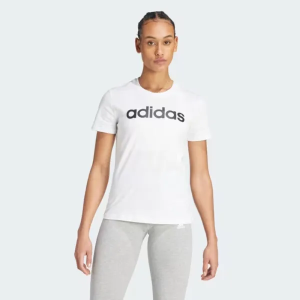 Áo Thun Nữ Adidas Essentials Slim Logo Tee White GL0768 Tshirt Màu Trắng Size S
